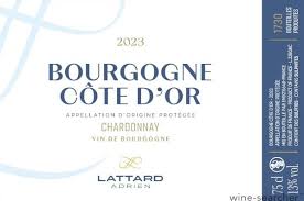 (image for) Adrien Lattard Bourgogne Côte d'Or Blanc 2023 [WA 89] - (WAS: $290++)